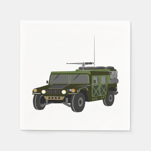 Military Hummer Paper Napkins
