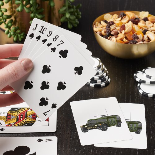 Military Hummer Playing Cards