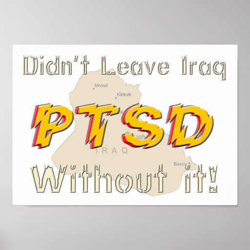 Military Humorous PTSD Poster | Zazzle