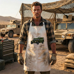Military Humvee Off-Road Tactical Vehicle Adult Apron
