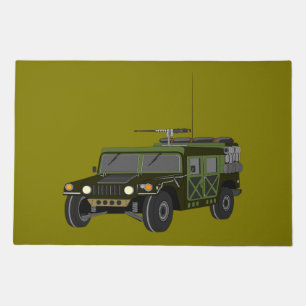 Military Humvee Off-Road Tactical Vehicle Doormat