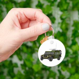 Military Humvee Off-Road Tactical Vehicle Keychain