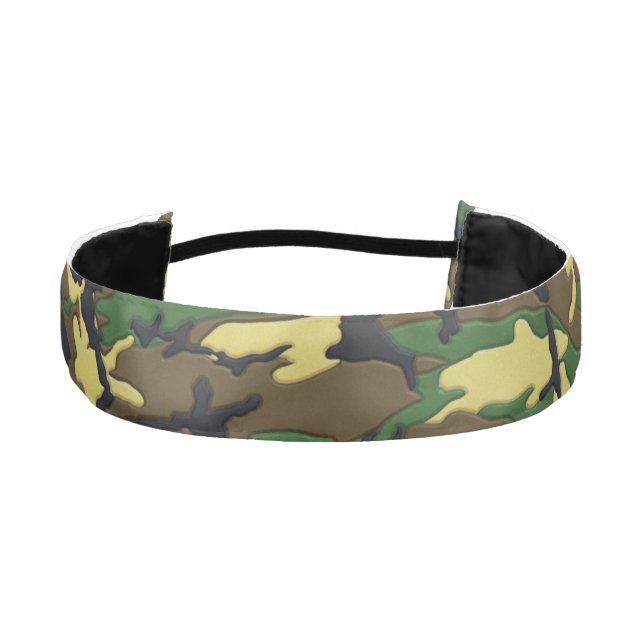 Military Hunting Camouflage Athletic Headband (Front)