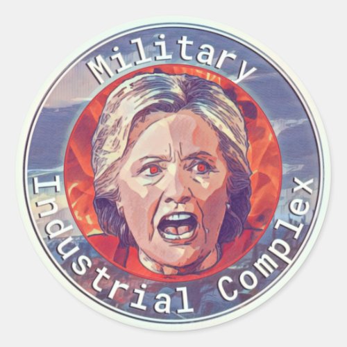 Military Industrial Complex Classic Round Sticker