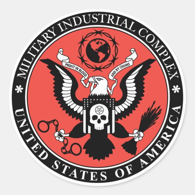 Military Industrial Complex Sticker (Front)