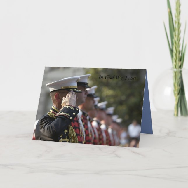 military inspirational card (Front)