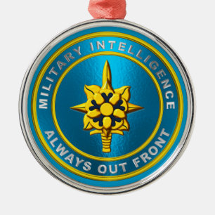 MILITARY INTELLIGENCE METAL ORNAMENT