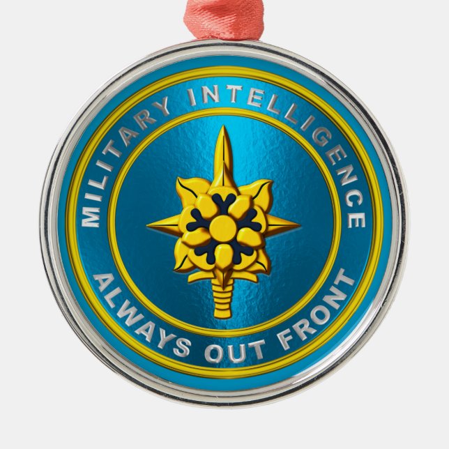 MILITARY INTELLIGENCE METAL ORNAMENT (Front)