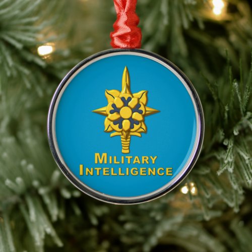 MILITARY INTELLIGENCE METAL ORNAMENT