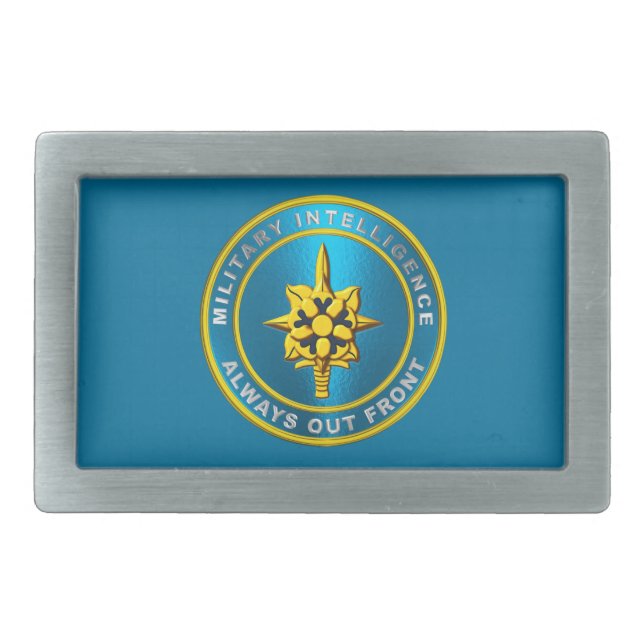 Military Intelligence MI Belt Buckle (Front)