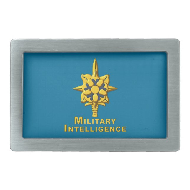 Military Intelligence MI Belt Buckle (Front)