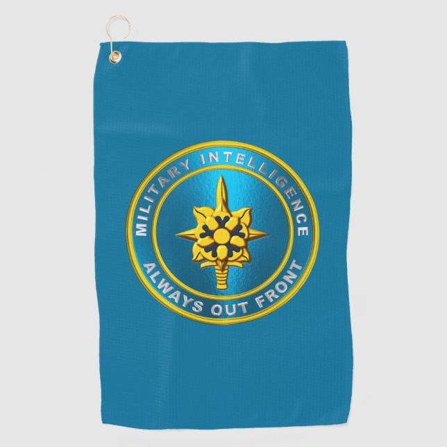 Military Intelligence MI Golf Towel (Front)