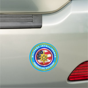 Military Intelligence Veteran Car Magnet