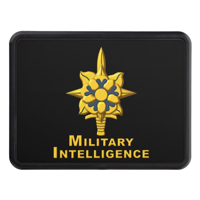 Military Intelligence Veteran Hitch Cover (Front)