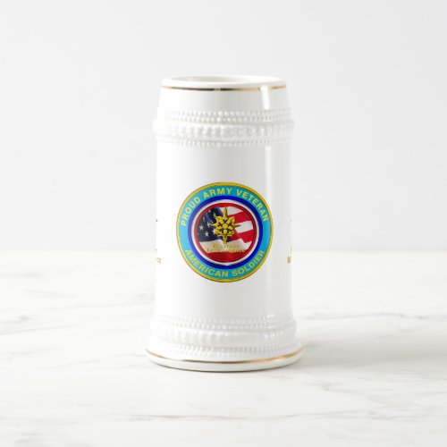 Military Intelligence Veteran Keepsake Beer Stein