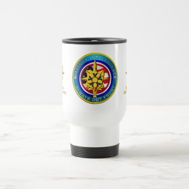 Military Intelligence Veteran   Travel Mug (Center)