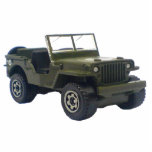 Military Jeep Keychain<br><div class="desc">2" x 3" acrylic photo sculpture keychain with an image of a military Jeep. See matching acrylic photo sculpture magnet,  ornament and sculpture. See the entire Patriotic 40s Keychain collection in the SPECIAL TOUCHES | Party favors section.</div>