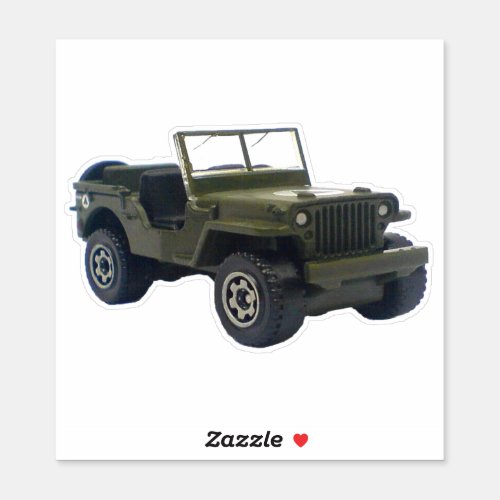 Military Jeep Sticker
