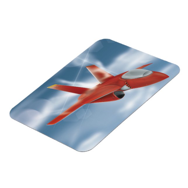 Military Jet Aircraft Magnet (Left Side)