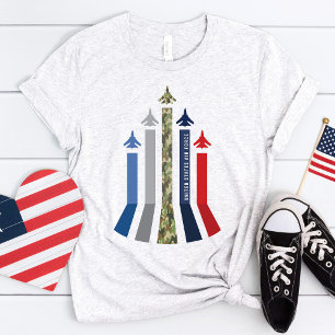 Military Jet Airplane Air Force Flight Formation T-Shirt