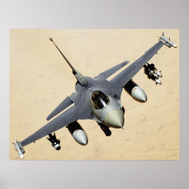 Military Jet Plane Poster (Front)