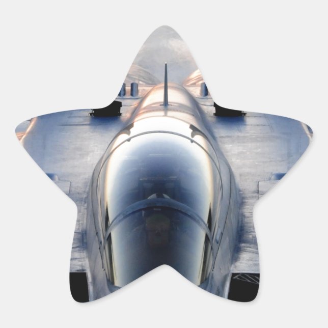 Military jet star sticker (Front)