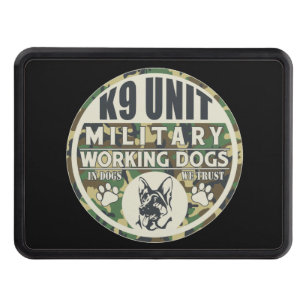Military K9 Unit Working Dogs Trailer Hitch Cover
