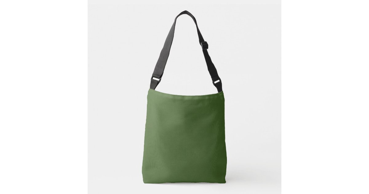 Military Khaki Green Customizable Crossbody Bag