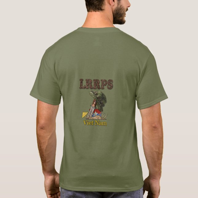 Military LRRP Air Force Army Marines Navy Nam T-Shirt (Back)