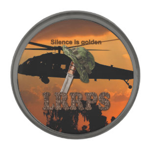 Military LRRPS air force recon army marines navy Gunmetal Finish Lapel Pin