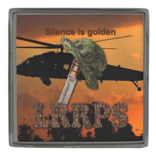 Military LRRPS air force recon army marines navy Gunmetal Finish Lapel Pin