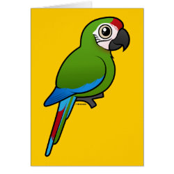 Birdorable Military Macaw Note Card
