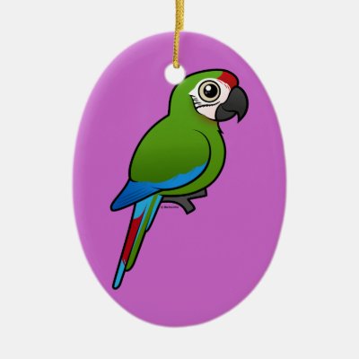 Military Macaw Ceramic Ornament
