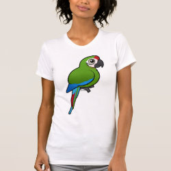 Birdorable Military Macaw Women's American Apparel Fine Jersey Short Sleeve T-Shirt