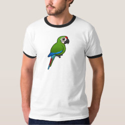 Birdorable Military Macaw Men's Basic Ringer T-Shirt