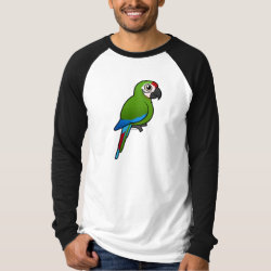 Birdorable Military Macaw Men's Canvas Long Sleeve Raglan T-Shirt