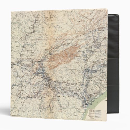 Military map WT Sherman Binder