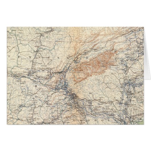 Military map, WT Sherman Cards (Front Horizontal)