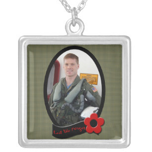 Military Memorial Photo Necklace