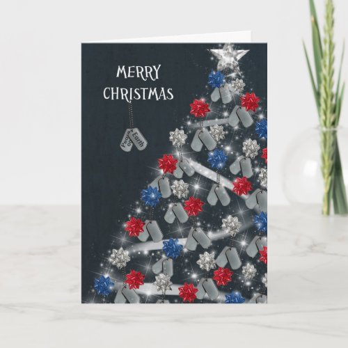 Military Merry Christmas Holiday Card