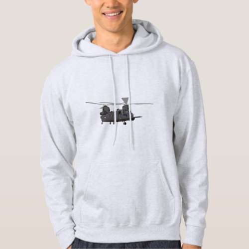 Military MH_47 Chinook Helicopter Hoodie