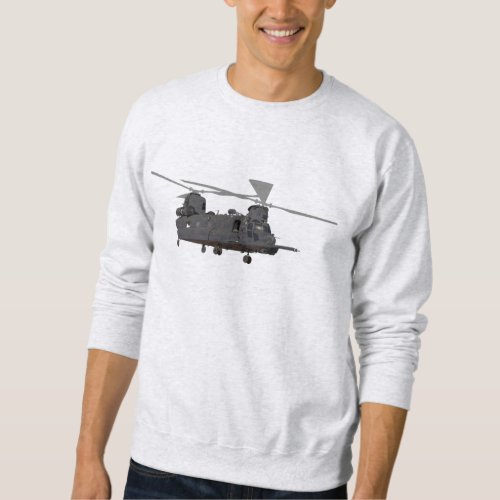 Military MH_47 Chinook Helicopter Sweatshirt