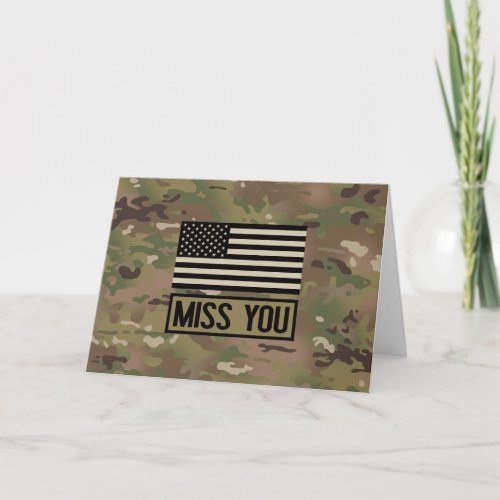 Military _ Miss You Card