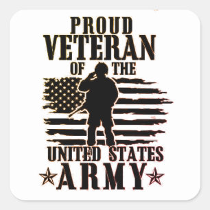 Military Mom Dad armed Forces day Square Sticker