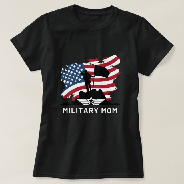 Military mom T-Shirt (Design Front)