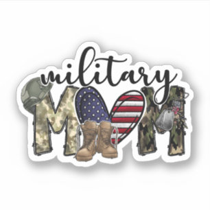 Military Mom Vinyl Sticker