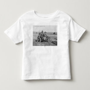 Military Motorcycle with Sidecar and Machine Gun Toddler T-shirt