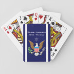 Military Navy Defense Emblem Personalize Playing Cards at Zazzle