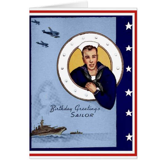 Military Navy Sailor Birthday Card | Zazzle