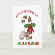 Military Navy Sailor Christmas Card at Zazzle